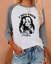 Load image into Gallery viewer, I Beg Your Parton Colorblock Women's T-Shirt
