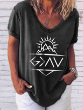 Load image into Gallery viewer, Faith Short Sleeve V-Neck T-Shirt
