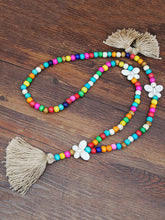 Load image into Gallery viewer, Retro Beaded Bracelet Butterfly Tassel Necklace
