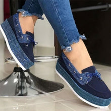 Load image into Gallery viewer, Bow Tie Lace Up Casual Shoes for Women
