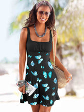 Load image into Gallery viewer, Vestido de playa ajustado con estampado de mariposas

