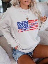 Load image into Gallery viewer, Camiseta de manga comprida bandeira da América
