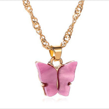 Load image into Gallery viewer, Butterfly Acrylic Clavicle Chain
