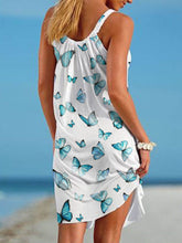 Load image into Gallery viewer, Beach dress with butterfly print
