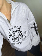 Load image into Gallery viewer, Eu posso fazer todas as coisas em Cristo, Phil. 4:13 Quem Me Fortalece Imprimir Zip Top
