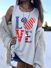 Load image into Gallery viewer, Mulher com estampa casual do Dia da Independência do amor
