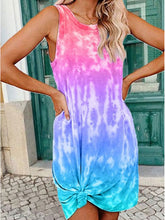 Load image into Gallery viewer, Vestido holgado con efecto tie-dye para mujer
