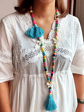 Load image into Gallery viewer, Retro Beaded Bracelet Butterfly Tassel Necklace

