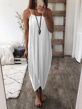 Load image into Gallery viewer, Vestido Solto Irregular Pure Color

