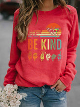 Load image into Gallery viewer, Woman IN A WORLD WHERE ANYONE CAN BE KIND Sweatshirt with a butterfly print
