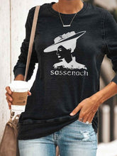 Load image into Gallery viewer, Sassenach print casual fashion top
