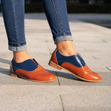 Load image into Gallery viewer, OXFORD SHOES WHITE COLOR PLUS CASUAL SIZE PU SLIP ON LOAFERS
