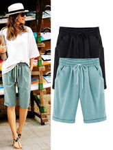 Load image into Gallery viewer, Slim five-point casual pants for tall women
