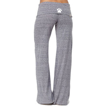Load image into Gallery viewer, Dog Mom Paw Print Comfortable Wide Leg Yoga Pants
