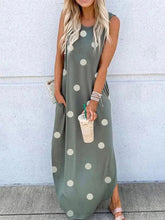Load image into Gallery viewer, Vestido de moda feminino confortável sem mangas com estampa selvagem

