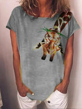 Load image into Gallery viewer, Gran cuello redondo de manga larga vintage
