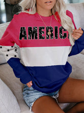 Load image into Gallery viewer, Star America Colorblock Sweatshirt for Women
