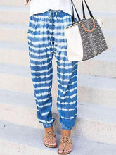 Load image into Gallery viewer, Loose casual pants printed in linen and cotton
