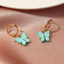Load image into Gallery viewer, Butterfly charm earrings
