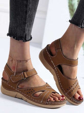 Load image into Gallery viewer, Retro Wedge Sandals for Women Car Line Non-slip Flat Sandals
