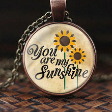Load image into Gallery viewer, Unissex você é meu girassol, hora do sol, joias antigas, colar

