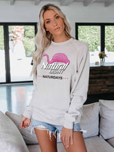 Load image into Gallery viewer, Women's NATURAL LIGHT NATURDAYS DAY DRINKING Flamingo Print Sweatshirt
