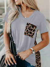 Load image into Gallery viewer, Animal leopard print short sleeve t-shirt
