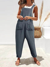 Load image into Gallery viewer, Women Solid Color Loose Cotton Casual Pants
