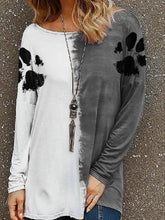 Load image into Gallery viewer, Top feminino com estampa de pata de cachorro
