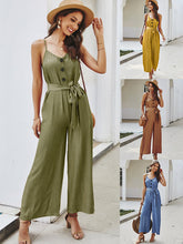 Load image into Gallery viewer, Macacão casual com alças para senhora
