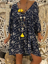 Load image into Gallery viewer, Women's Loose V-Neck Dress
