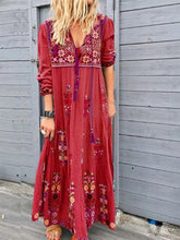 Load image into Gallery viewer, Vestido feminino boêmio com cordão
