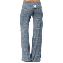 Load image into Gallery viewer, Dog Mom Paw Print Comfortable Wide Leg Yoga Pants
