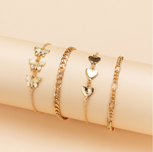Load image into Gallery viewer, Anklet with butterfly charm
