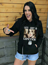 Load image into Gallery viewer, Guts, Grit &amp; Lipstick Dolly Parton Women's Hoodie

