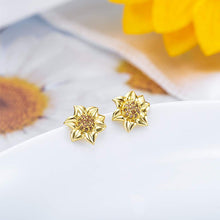 Load image into Gallery viewer, Pendientes Colgantes Girasol Margarita Joyería Boho
