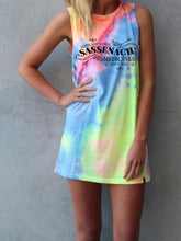 Load image into Gallery viewer, Scotland's Sassenach Medicines Since 1743 Tie-dye print dress

