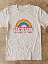 Load image into Gallery viewer, Camiseta Jesus Sempre Fiel para mujer
