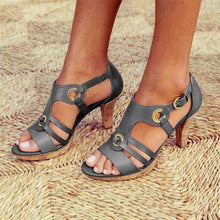 Load image into Gallery viewer, SANDÁLIAS PARA MULHERES DE NOVO ESTILO ELEGANTE COM FIVELA
