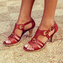 Load image into Gallery viewer, SANDÁLIAS PARA MULHERES DE NOVO ESTILO ELEGANTE COM FIVELA
