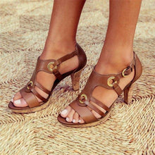 Load image into Gallery viewer, SANDÁLIAS PARA MULHERES DE NOVO ESTILO ELEGANTE COM FIVELA
