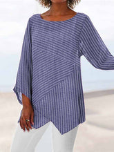 Load image into Gallery viewer, Crew neck shirts and long sleeve crew neck blouses
