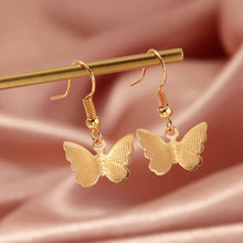 Load image into Gallery viewer, Butterfly charm earrings
