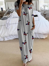 Load image into Gallery viewer, Vestido de mujer con estampado de mariposas de alta elasticidad
