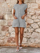 Load image into Gallery viewer, Jumpsuit with buttoned pockets
