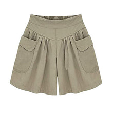 Load image into Gallery viewer, Loose and soft cotton shorts with wide leg
