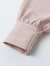 Load image into Gallery viewer, Chiffon Long Sleeves A Line Pure Color Dresses
