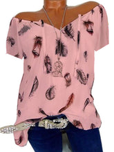 Load image into Gallery viewer, V-neck short sleeve casual shirt
