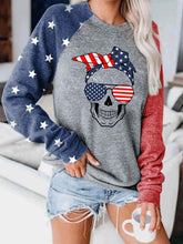 Load image into Gallery viewer, Independence Day Skull Sweatshirt
