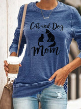 Load image into Gallery viewer, Top feminino com estampa de cachorro e gato
